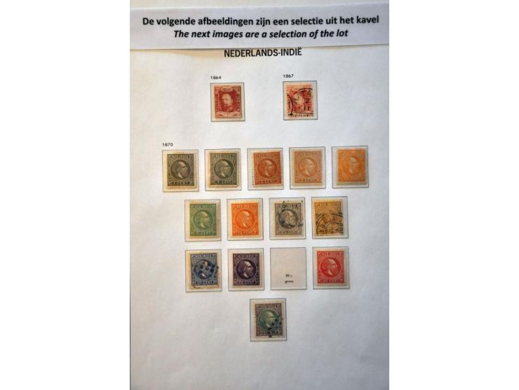 en Nieuw-Guinea collectie gestempeld vanaf 1864, later * met betere ex. w.b. nrs. 2, 289, port etc. in Davo album 