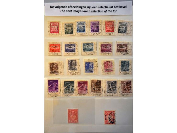 prachtcollectie waarbij poststukken, afstempelingen, fiscaal en 78 postwissels in 2 albums
