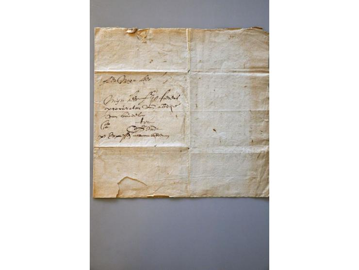voorfilatelie 15 brieven vanaf 1663 met geschreven cito cito cito-aanduidingen, geschreven Hulst, veelal verstuurd naar Gent 