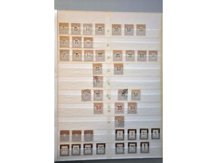 collectie 1873-1956 */** en gestempeld in goede kwaliteit met veel beter materiaal (emissie 1873 gespecialiseerd, port en Do.