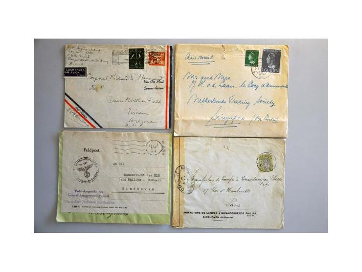 ca. 75 poststukken w.b. klassiek, Tweede Wereldoorlog etc.
