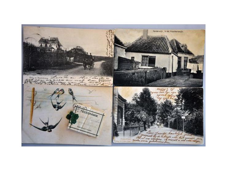  ca. 800 ex. oude en zeer oude met beter in schoenendoos