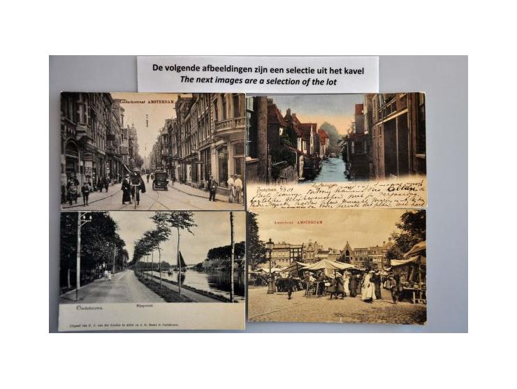  ca. 800 ex. oude en zeer oude met beter in schoenendoos