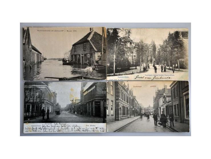  ca. 800 ex. oude en zeer oude met beter in schoenendoos