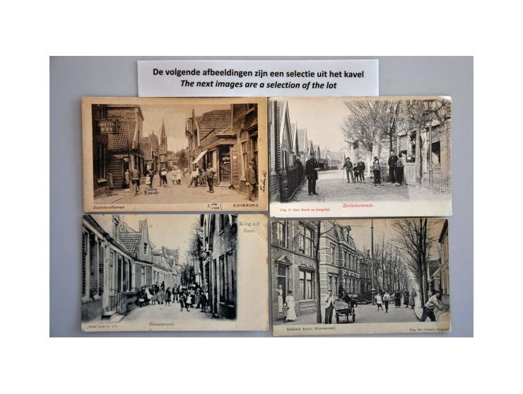  200 ex. vnl. zeer oude met veel beter o.a. fotokaarten in album