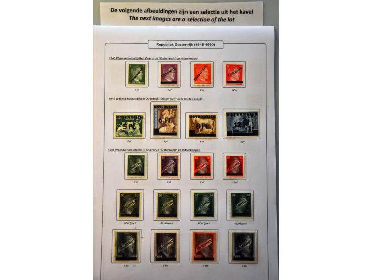 collection 1945-1960 mainly * including birds and costume set and some Bosnia used on album leaves   