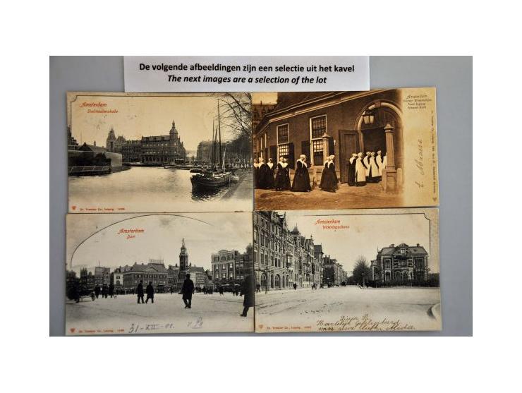  Amsterdam 204 ex. zeer oude uitgave Trenkler in album