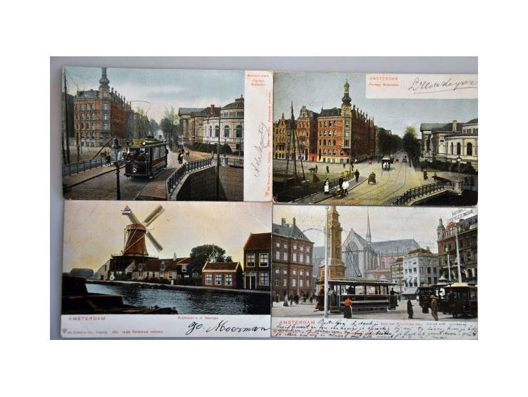  Amsterdam 204 ex. zeer oude uitgave Trenkler in album