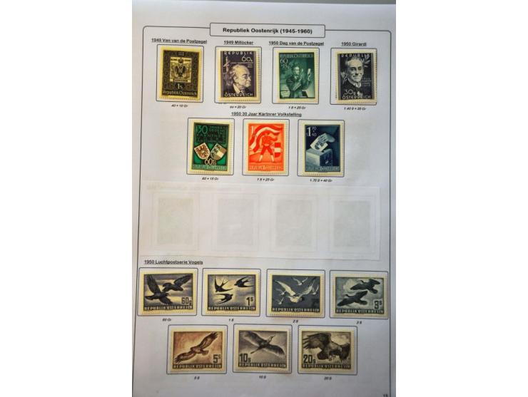 collection 1945-1960 mainly * including birds and costume set and some Bosnia used on album leaves   