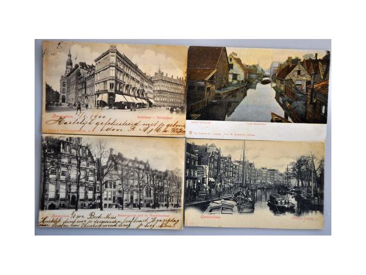  Amsterdam ca. 700 ex. oude en zeer oude met beter en extra 200 modern in doosje