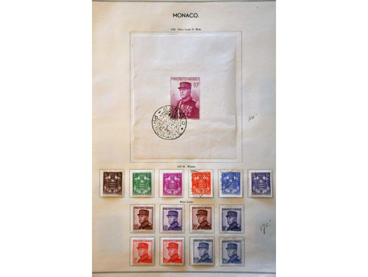collection 1885-1957 used and * with many better stamps and sets (partly slightly toned) including Orphelins, Red Cross Sheet