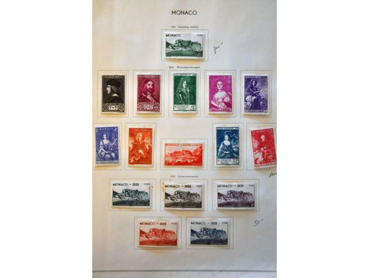 collection 1885-1957 used and * with many better stamps and sets (partly slightly toned) including Orphelins, Red Cross Sheet
