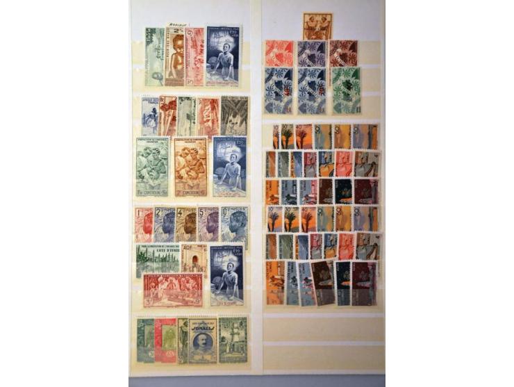 mostly before 1960 and */** including varieties, airmail sets and mini-sheets etc. in album and on stockpages