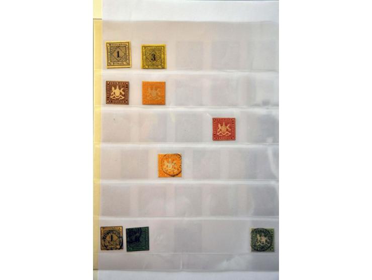 collection 1851-1923 collected both (*)/*/** and used with many better stamps including Mi. nos. 5, 15, 20 and 29 (signed Tho