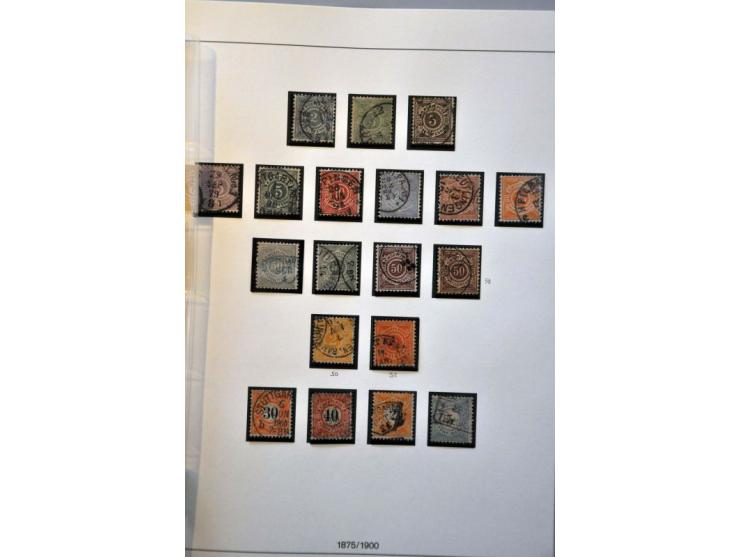 collection 1851-1923 collected both (*)/*/** and used with many better stamps including Mi. nos. 5, 15, 20 and 29 (signed Tho