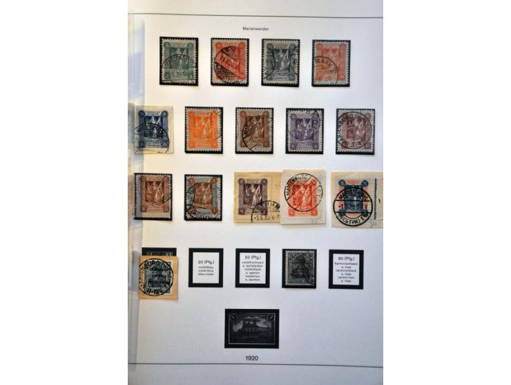 Abstimmungsgebiete, collection with Allenstein, Marienwerder and Slesvig collected both */** and used with better material in
