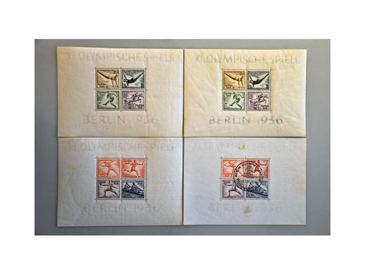 minisheets including Ostropa and combinations on stockcards