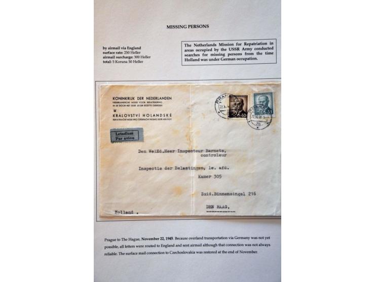 Germany and US and some other countries, 50 letters, cards, pictures etc. most concerning WWII