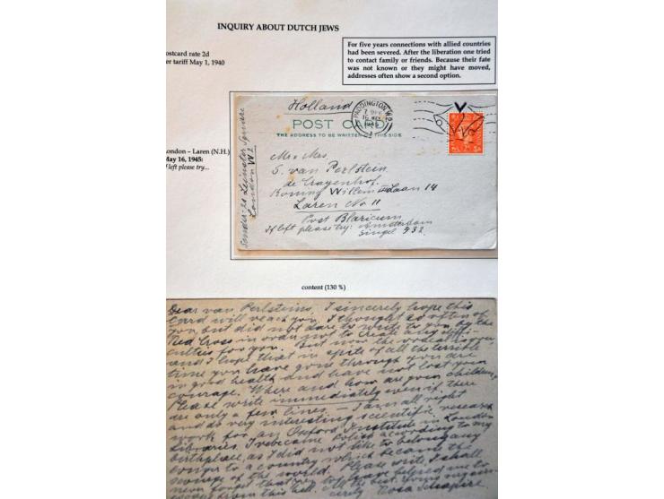 Germany and US and some other countries, 50 letters, cards, pictures etc. most concerning WWII