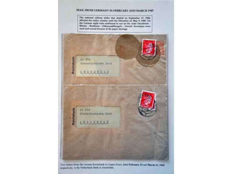 Germany and US and some other countries, 50 letters, cards, pictures etc. most concerning WWII