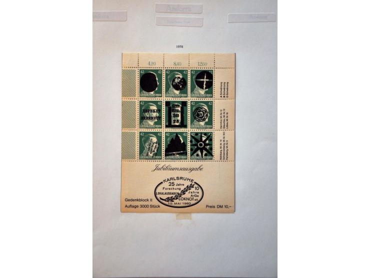 collection including local post, Camp post Ruhleben, Occupation WW I etc. on album leaves