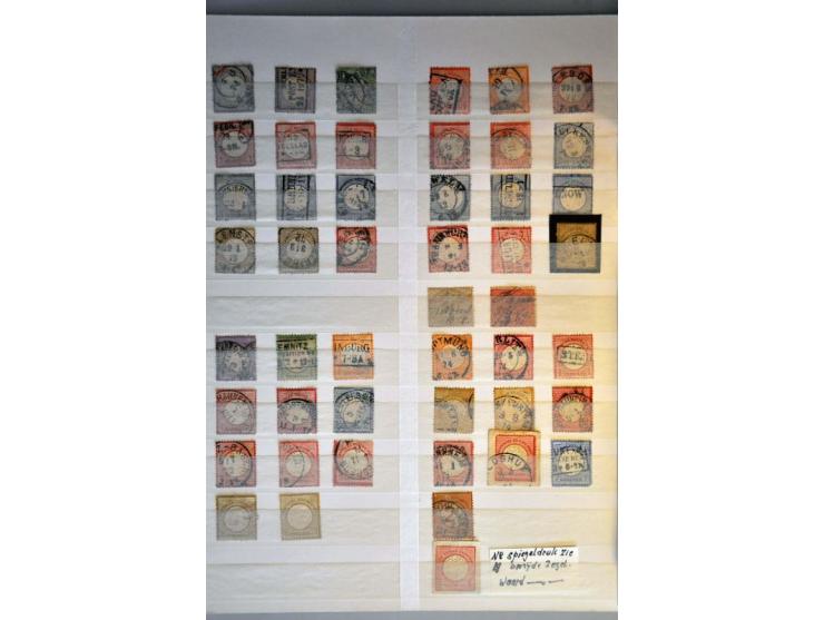 1868-1875 on 2 stockcards 
