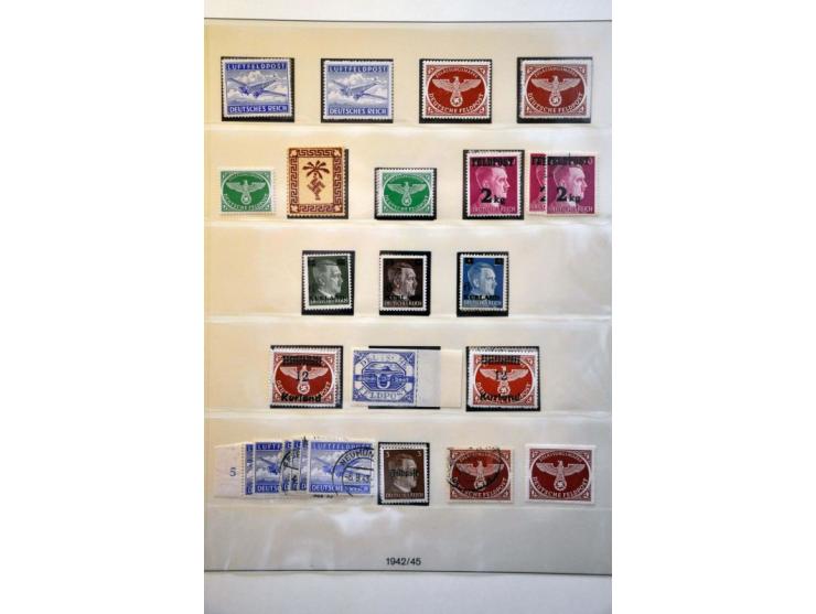 collection 1942-1945 both collected */** and used with a.o. Tunis, U-Boot Hella and Inselpost including with BPP expertising 