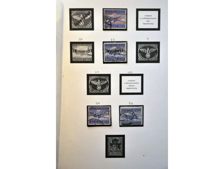 collection 1942-1945 both collected */** and used with a.o. Tunis, U-Boot Hella and Inselpost including with BPP expertising 