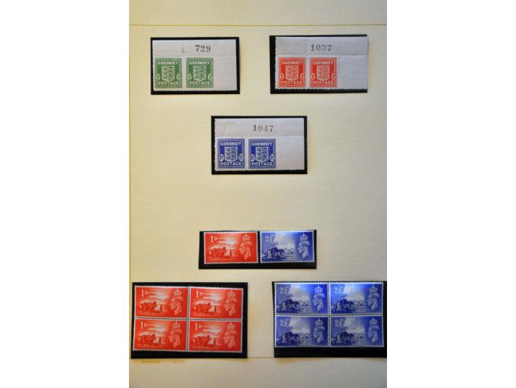 German Occupation, specialized collection with used, */**, paper varieties, covers etc. on album leaves