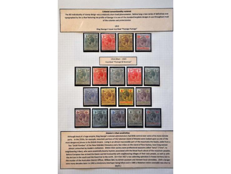 collection 1907-1982 * later ** with better sets on album leaves  
