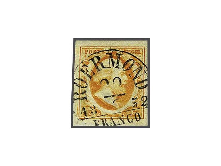 Roermond B (Ey 125) mooi op 15 cent donkeroranje, pracht ex.
