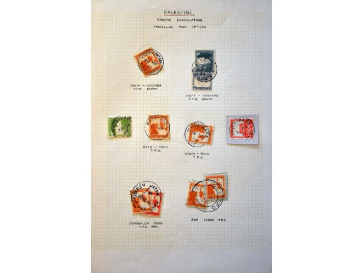 British Mandate specialised collection including varieties, errors and counterfoils on stockpages