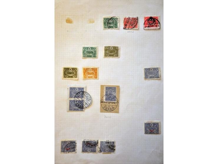 forerunner collection cancellations sorted by region on Turkish stamps