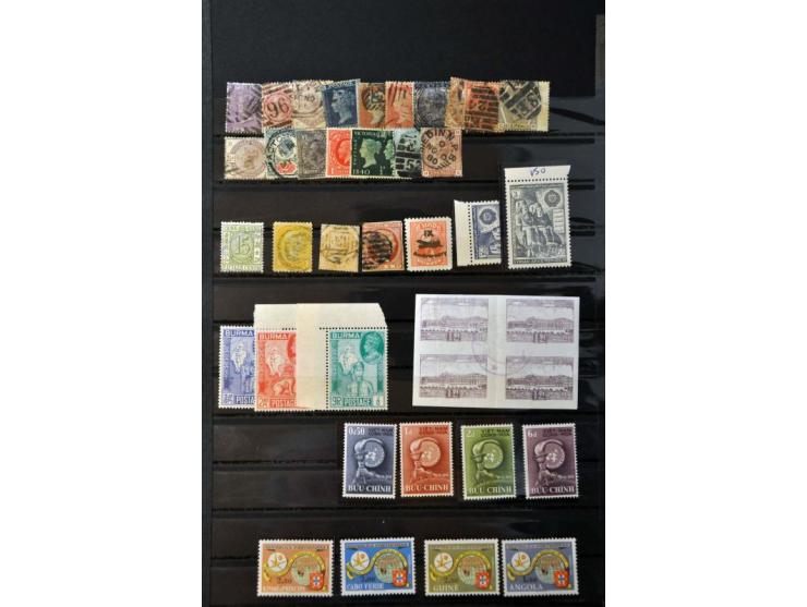 , Italian states, Vatican and Colonies used and */** including better items some other countries added a.o. Monaco 1933 20 Fr