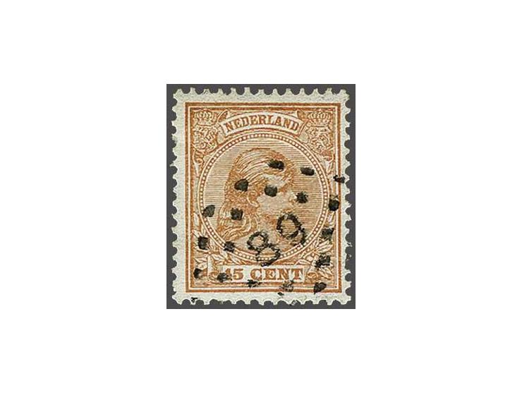 89 - Purmerend - op Hangend Haar 15 cent, pracht ex., cat.w. 125