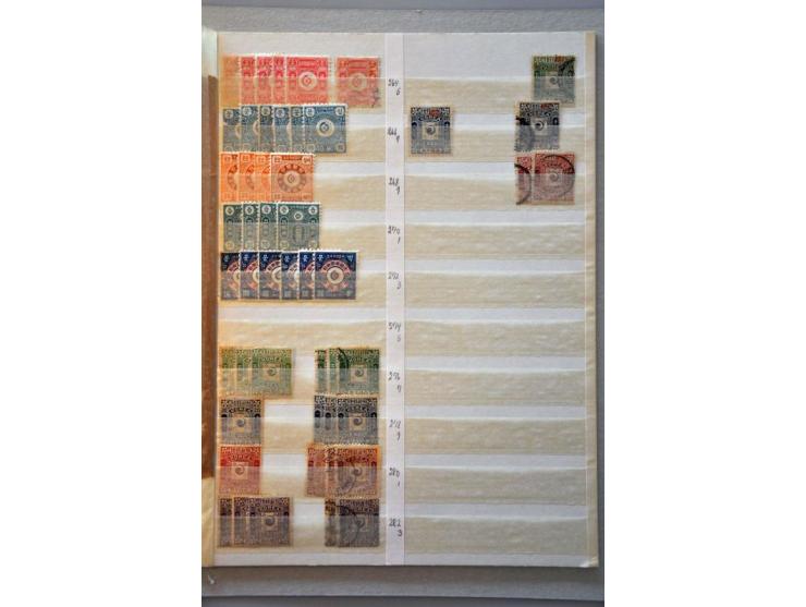 1884-1903, stock used and */(*) in mixed quality on stock pages