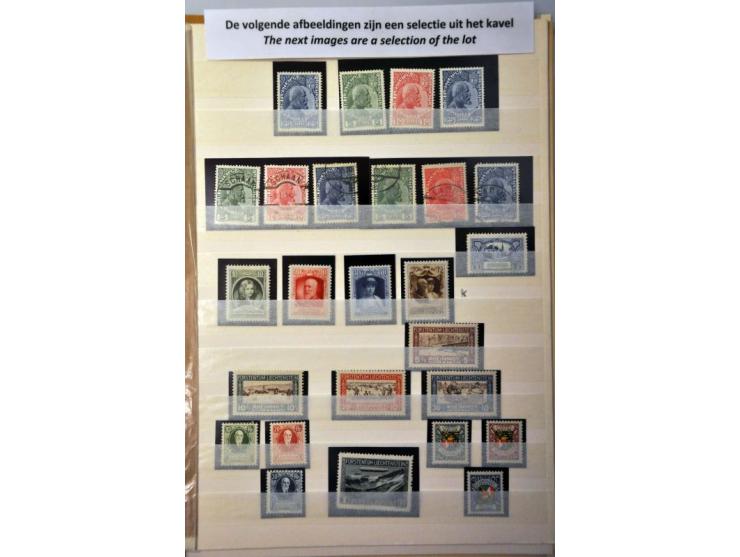 collection 1912-1960 used */** incl. better material a.o. Mi 71,* 78-81 **, Airmail, etc. on album leaves and stock pages