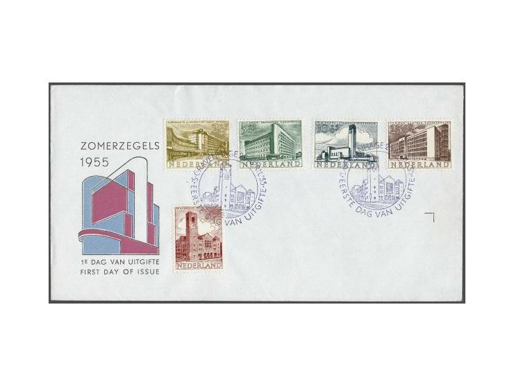 fdc E21 zomerzegels, onbeschreven pracht ex. met open klep en certificaat Vleeming 2013, cat.w. 350