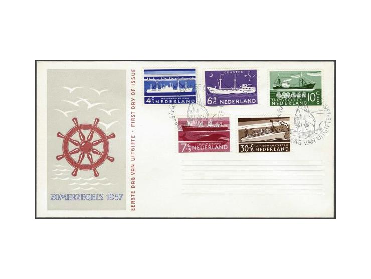 fdc E29 zomerzegels, onbeschreven pracht ex. met open klep en certificaat Vleeming 2014, cat.w. 200