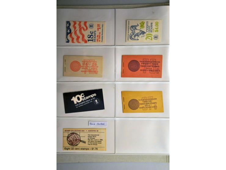 15 booklets with varieties mainly perforation shifts and Scott no. BK153 with black omitted