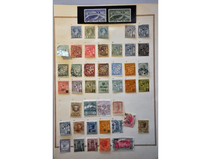 including Japan, China, paquebot postmarks, Pexip '37 mini-sheet, collection Spanish Guinee etc. on album pages