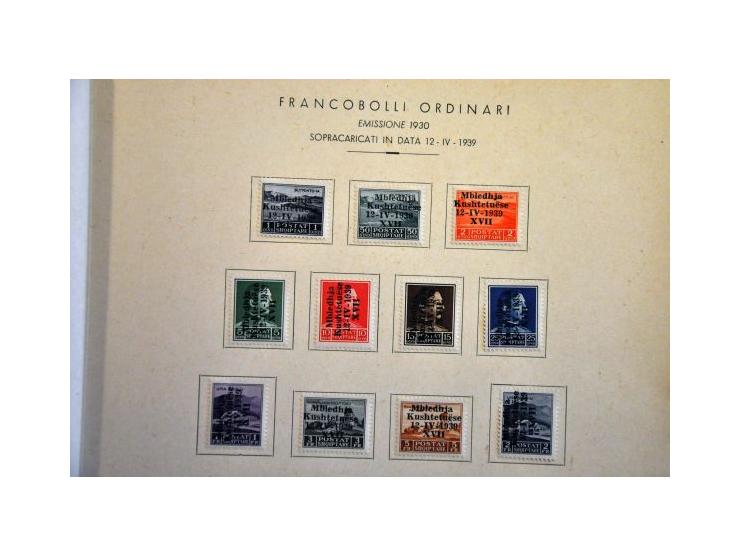 special souvenir booklet october 1942 with stamps and sets Italian Occupation stuck to the pages