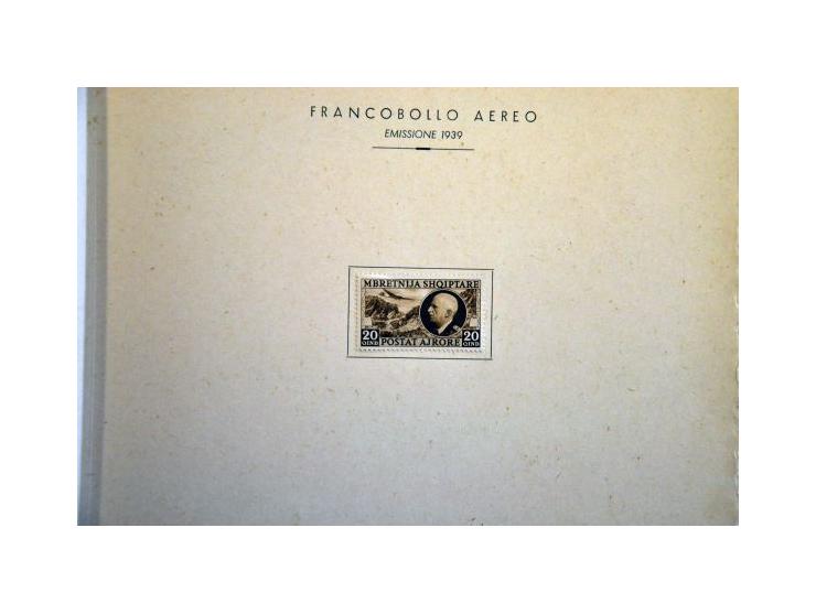special souvenir booklet october 1942 with stamps and sets Italian Occupation stuck to the pages