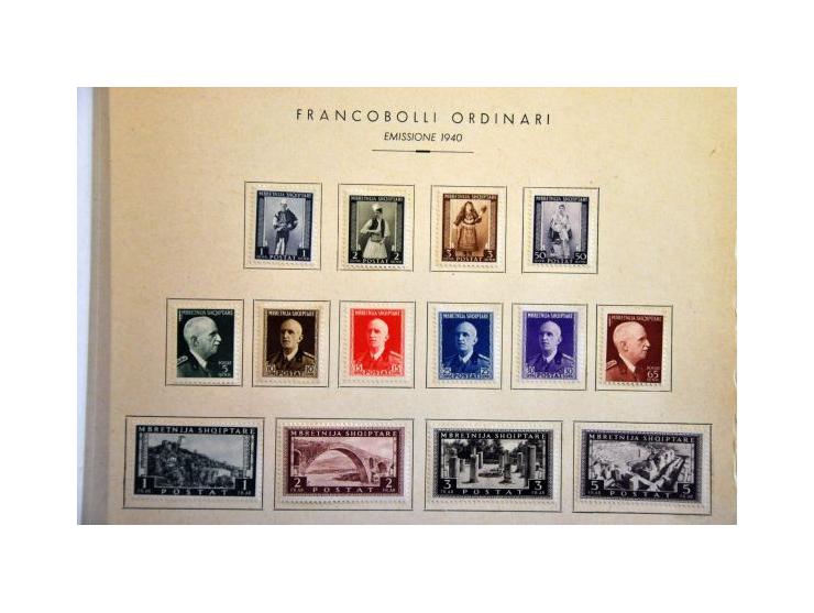 special souvenir booklet october 1942 with stamps and sets Italian Occupation stuck to the pages