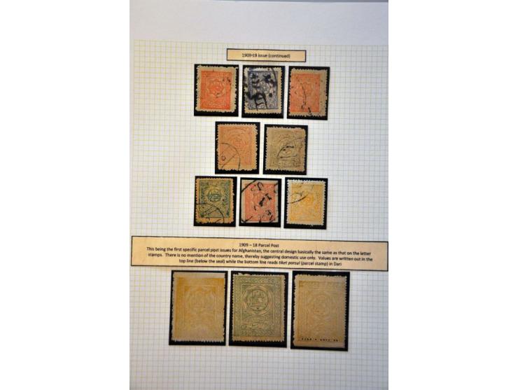 specialized collection 1871-1973 used and unused with better material, nicely arranged and well documented in binder