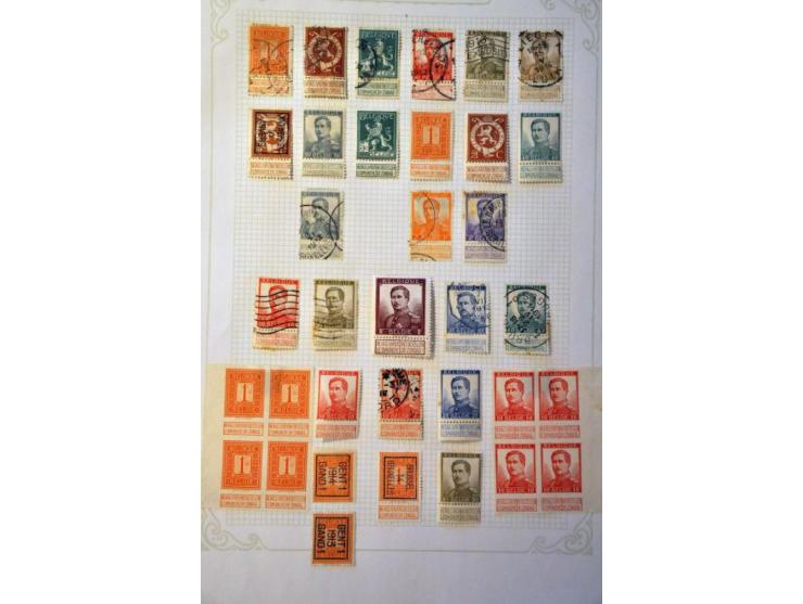 collectie 1849-1964 gestempeld en * met betere ex. en series (deels getint) in blanco album 