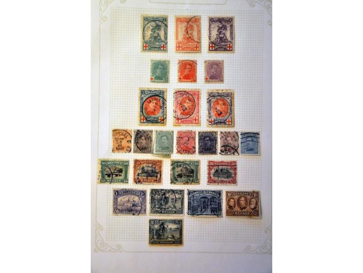 collectie 1849-1964 gestempeld en * met betere ex. en series (deels getint) in blanco album 