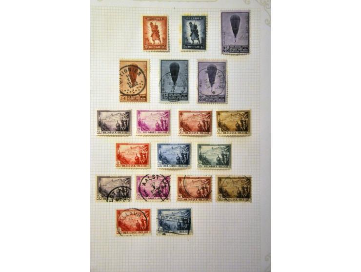 collectie 1849-1964 gestempeld en * met betere ex. en series (deels getint) in blanco album 