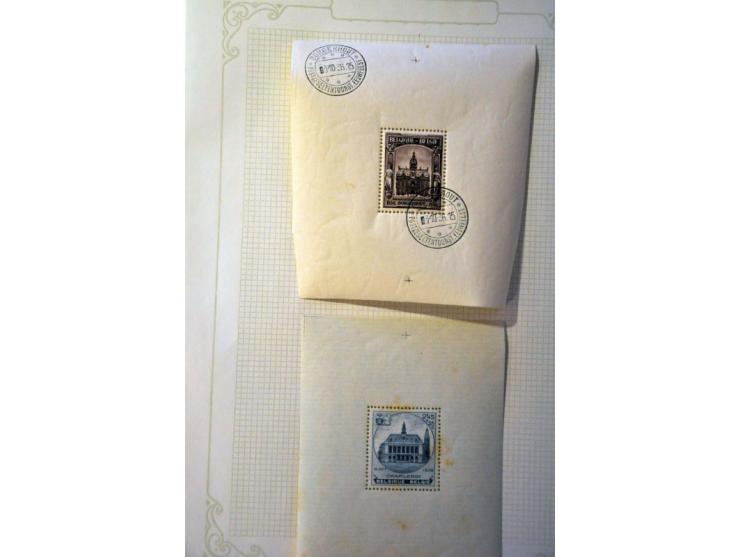 collectie 1849-1964 gestempeld en * met betere ex. en series (deels getint) in blanco album 