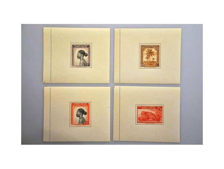 en Ruanda- Urundi verzameling 1887-1976. Gestempeld en */** met o.a. 4x Messages blokken ** in Davo album